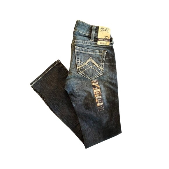 Ariat Jeans REAL Mid Rise Womens Sz 27R Stretch Icon Straight Leg 10017216 - Picture 8 of 8